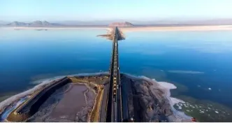 سطح آب دریاچه ارومیه به ۱۶ درصد کاهش یافت