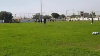 تمرین پر نشاط نفتی ها پیش از دیدار با نساجی + ویدئو