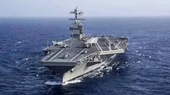 خبر فوری؛ ناو هواپیمابر آمریکا به خلیج فارس ارسید