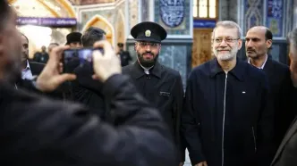 تصاویری از حضور لاریجانی در مشهد