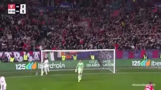 گل اول اوساسونا به رئال مادرید+ ویدئو
