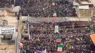 قیام مردم قم در راهپیمایی ۲۲ بهمن ۱۴۰۴ + ویدئو