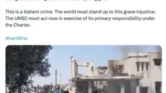 واکنش وزیر خارجه کشورمان به جنایت امریکا و رژیم صهیونیستی علیه دختران دانش آموز مینابی