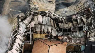 تصاویری از بازارچه جنتِ تهران پس از آتش‌سوزی امروز