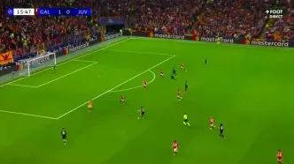 جبران برق آسا/ گل اول یوونتوس به گالاتاسرای+ ویدئو