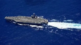 تصاویر تازه‌ای از ناو لینکلن منتشر شد+فیلم