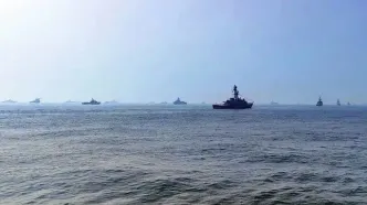 حضور ناوشکن دنا در رژه رزمایش دریایی میلان در هند