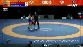 ببینید؛ فیلم کسب مدال طلای کشتی فرنگی رتبه بندی اتحادیه جهانی برای ایران توسط محمد حسینوند