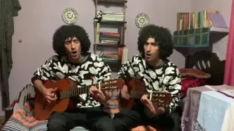 سفر در زمان؛ «رحمان و رحیم» در حال اجرا در پشت صحنه سریال پایتخت 6؛ سال 98