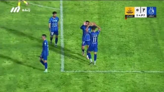 گل دوم استقلال به شمس آذر + ویدئو