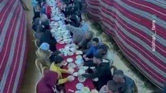 نخستین سحری جمعی آوارگان فلسطینی در غزه