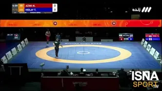 مبین عظیمی طلای ۹۲ کیلوگرم گرفت