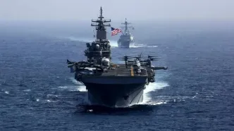 این تصویر موقعیت ناو لینکلن را لو داد/ حضور ناو هواپیمابر آمریکایی در سواحل جنوب عمان