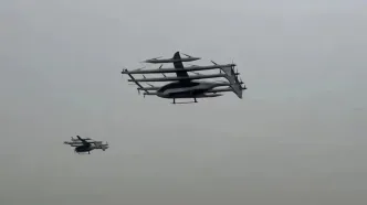 تاکسی پرنده چین با ۱۰ مسافر به پرواز درآمد!