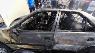 راننده حواس پرت کار دست خودش داد/ انفجار خودرو پژو در اسلامشهر تهران