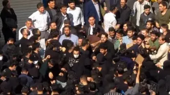 درگیری شدید و کتک کاری بین دانشجویان در دانشگاه امیرکبیر/ فیلم