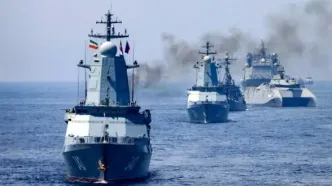 سپاه بستن تنگۀ هرمز را تمرین کرد