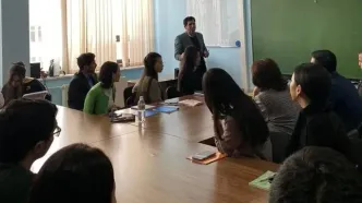 نمایش هنر خوشنویسی ایران در دانشگاه ملی اوراسیا