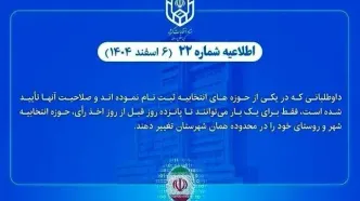 امکان تغییر حوزه انتخابیه داوطلبان انتخابات شوراهای شهر و روستا