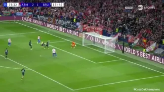 ویدیو: گل سوم اتلتیکو مادرید به کلوب بروژ توسط سورلوث