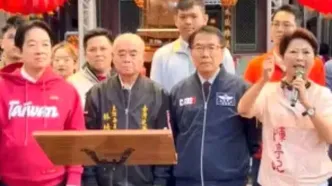 رئیس معبد، روی لباس رئیس‌جمهور تایوان استفراغ کرد!/ویدیو