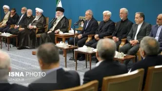 مشاور رهبر انقلاب با لباس نظامی‌ مقابل دوربین حاضر شد