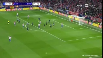 ویدیو: گل سوم اتلتیکو مادرید به کلوب بروژ توسط کاردوسو