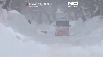 ژاپن زیر برف؛ ۴۵ نفر جان باختند