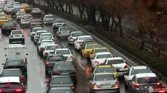 ترافیک نیمه‌سنگین در محورهای منتهی به تهران/ بارش برف و باران در ۶ استان