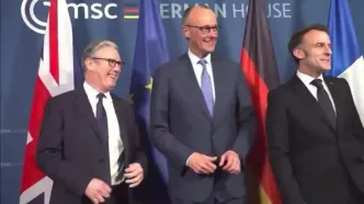 نادیده گرفتن عمدی مکرون توسط صدراعظم آلمان+ویدئو