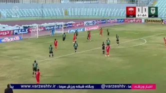 گل اول فولاد به خیبر توسط رامین رضاییان + ویدئو