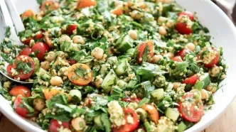 شام امشب با من: طرز تهیه “تبوله لبنانی” سالاد مخصوص و ویژه!