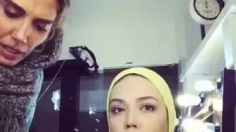 سفر در زمان؛ «مبینا» در اتاق گریم سریال پایتخت 5؛ سال 96