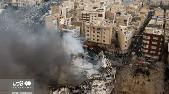 تصاویر آتش سوزی در بازارچه بزرگ جنت تهران