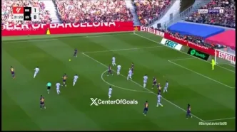 ویدیو: گل دوم بارسلونا به لوانته توسط دی یونگ