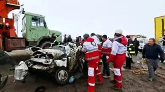 تصادف زنجیره‌ای مرگبار در محور دیواندره-سقز