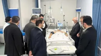 عیادت حاجی میرزایی از کارمند حوزه روابط عمومی ریاست جمهوری