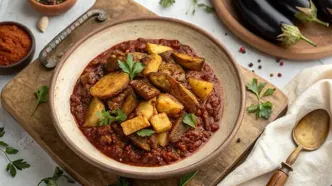 دستور طلایی واویشکا بادمجان با گوشت چرخ‌کرده