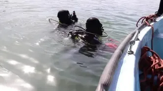 فیلم جست‌ و جو برای یافتن پیکر دختر غرق‌شده در دریاچه کیو خرم‌آباد