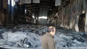 حریق کارخانه صنایع تبدیلی اردبیل مهار شد