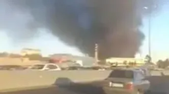 آتش‌سوزی در کارخانه تولید کفش در جاده خاوران