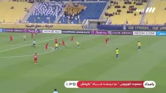 گل دوم تراکتور به الغرافه توسط حسین‌زاده + ویدئو