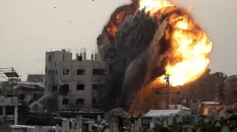 تصاویر؛ حمله هوایی اسرائیل به ساختمان مسکونی