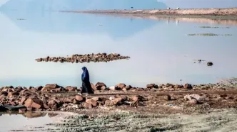 تصاویر؛  نفس تازه دریاچه ارومیه