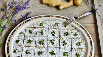 لذت یک لقمه شیرین و عطر زنجبیلِ تازه با حلوا زنجبیلی