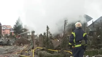 خسارات حمله موشکی و پهپادی روسیه به کی‌یف