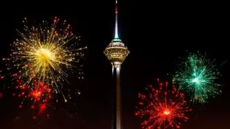 صدای انفجار در تهران امشب طبیعی است؛ جشن نورافشانی برج میلاد