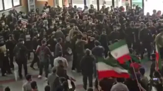 درگیری دانشجویان در تجمعات دانشگاه خواجه نصیرالدین طوسی