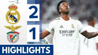 ویدیو| خلاصه بازی رئال مادرید ۲ - بنفیکا ۱/ ژوزه این بار حریف نشد!