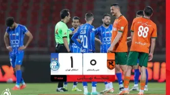 خلاصه بازی مس رفسنجان 0 - استقلال 1 + ویدئو